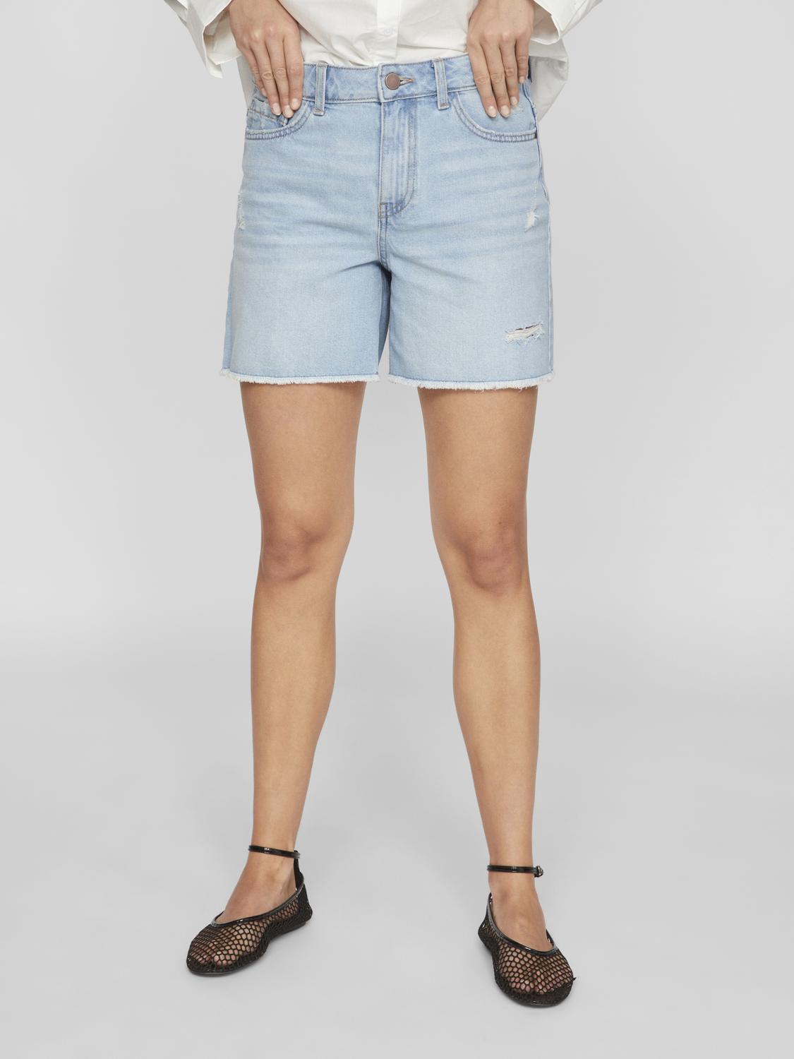 VICAM Shorts - Light Blue Denim